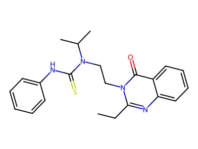 Thiourea, N-(2-(2-ethyl-4-oxo-3(4H)-quinazolinyl)ethyl)-N-(1-methylethyl)-N'-phenyl- structure