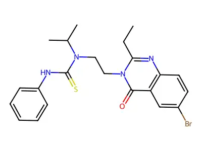 1-[2- ethyl]-3-phenyl-1-propan-2-yl-thiourea structure