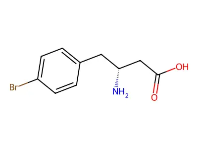 (3R)-3-amino-4-(4-bromophenyl)butanoic Acid structure