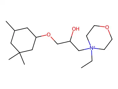 1-(4-Ethylmorpholin-4-yl)-3-(3,3,5-trimethylcyclohexyloxy)propan-2-ol structure