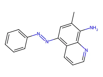 7-Methyl-5-phenyldiazenylquinolin-8-amine structure