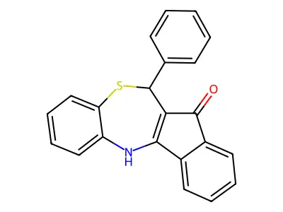 6-phenyl-6H-benzo[b]indeno[1,2-e][1,4]thiazepin-5-ol structure