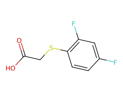 2-[(2,4-Difluorophenyl)sulfanyl]acetic acid structure