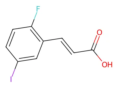 2-Fluoro-5-iodocinnamic acid structure