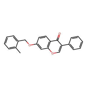 7-[(2-Methylphenyl)methoxy]-3-phenylchromen-4-one structure