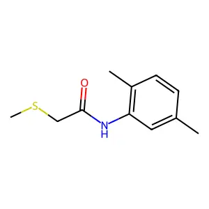 acetamide,N-(2,5-dimethylphenyl)-2-(methylthio)- structure