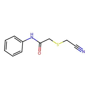 2-(cyanomethylsulfanyl)-N-phenylacetamide structure