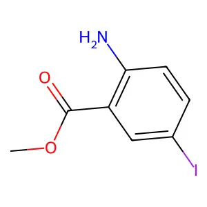 Methyl 2-amino-5-iodobenzoate structure