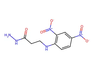 2,4-二硝基苯基-β-丙氨酸酰肼 structure