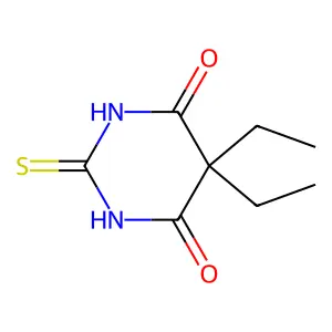 5,5-Diethyldihydro-2-thioxo-4,6(1H,5H)-pyrimidinedione structure