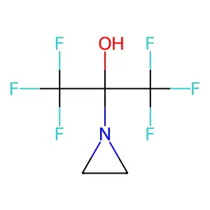 1-Aziridinemethanol, alpha,alpha-bis(trifluoromethyl)- structure