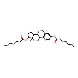 Estra-1(10),2,4-triene-3,17-diyl diheptanoate structure