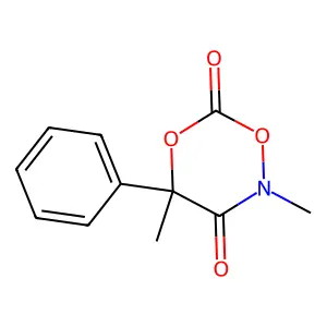 2,4-Dimethyl-4-phenyl-1,5,2-dioxazinane-3,6-dione structure