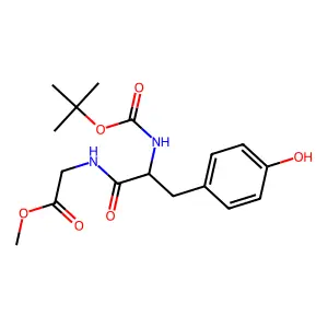 Methyl N-(tert-butoxycarbonyl)tyrosylglycinate structure
