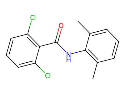 2,6-Dichlorobenzo-2',6'-xylidide structure