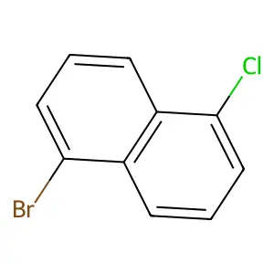 1-Bromo-5-chloro-naphthalene structure