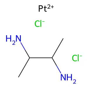 meso-(2,3-Butanediamine)dichloroplatinum structure