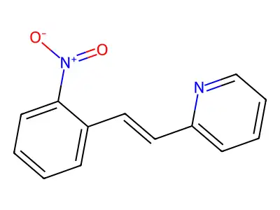 2-[(Z)-2-(2-nitrophenyl)ethenyl]pyridine structure