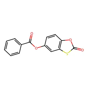 5-(Benzoyloxy)-1,3-benzoxathiol-2-one structure