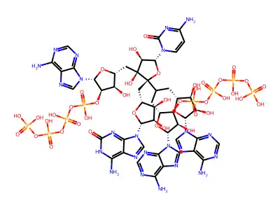 三腺苷酰-(2'-3')-腺苷酰-胞苷酸 structure