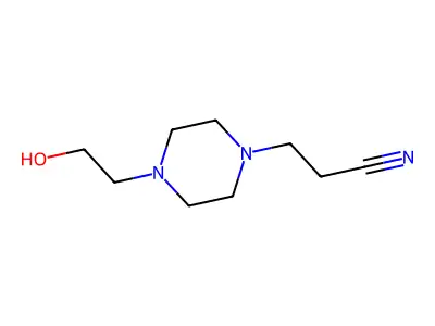 3-[4-(2-Hydroxyethyl)piperazin-1-yl]propanenitrile structure