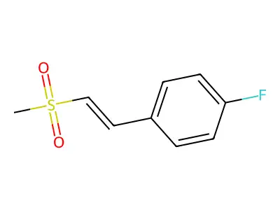 1-Fluoro-4-(2-methylsulfonylethenyl)benzene structure