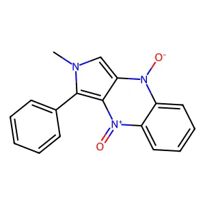 2-Methyl-1-phenyl-2H-pyrrolo(3,4-b)quinoxaline 4,9-dioxide structure