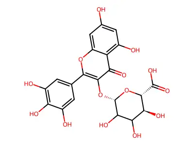 Myricetin 3-O-glucuronide structure