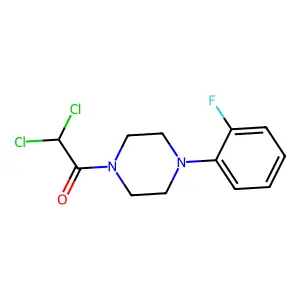2,2-Dichloro-1-[4-(2-fluorophenyl)piperazin-1-yl]ethanone structure