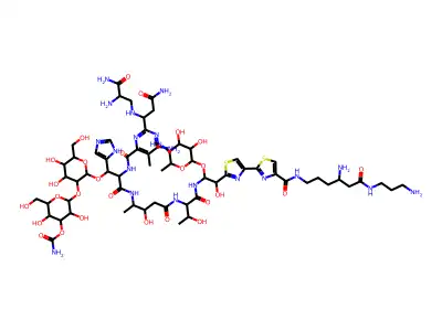 Tallysomycin S1a copper complex structure