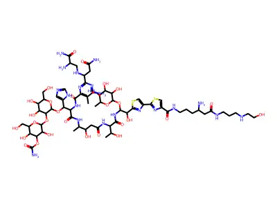 Tallysomycin S6a copper complex structure
