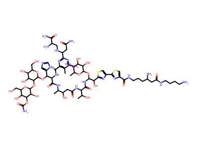 Tallysomycin S10a copper complex structure