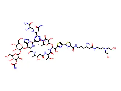 Tallysomycin S8a copper complex structure