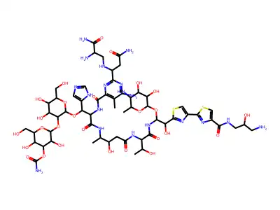 Tallysomycin S4b copper complex structure