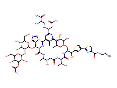 Tallysomycin S3b copper complex structure