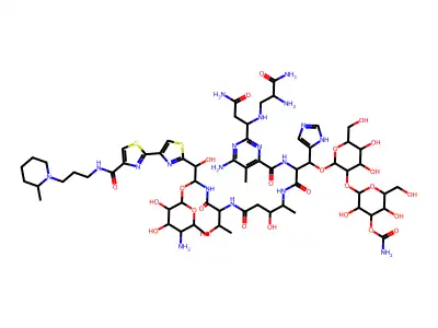 Tallysomycin S13b copper complex structure