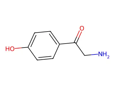Ethanone, 2-amino-1-(4-hydroxyphenyl)- structure