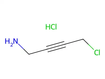 1-Amino-4-chloro-2-butyne hydrochloride structure