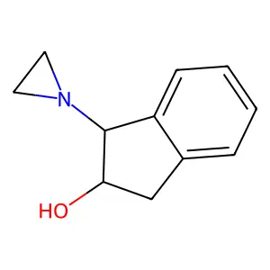1-(aziridin-1-yl)-2,3-dihydro-1H-inden-2-ol structure