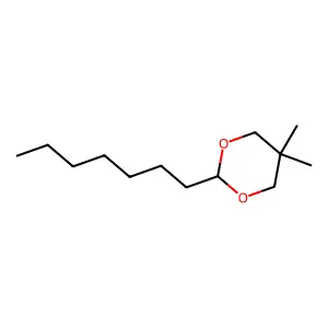 2-Heptyl-5,5-dimethyl-1,3-dioxane structure