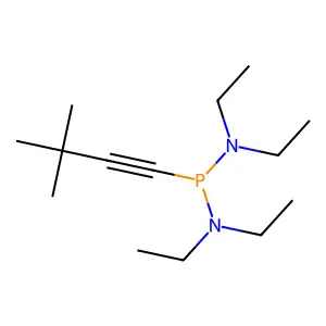 1-Butyne, 3,3-dimethyl-1-(bis(diethylamino)phosphinyl- structure