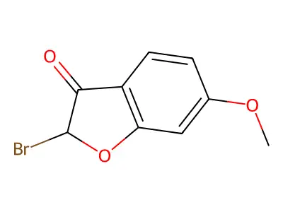 2-Bromo-6-methoxy-3(2H)-benzofuranone structure