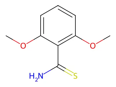 2,6-Dimethoxybenzenecarbothioamide structure