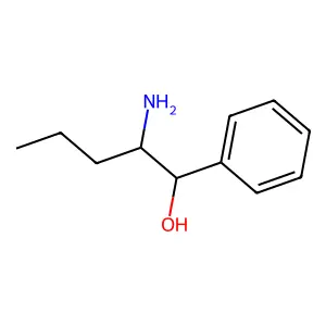 2-Amino-1-phenylpentan-1-ol structure