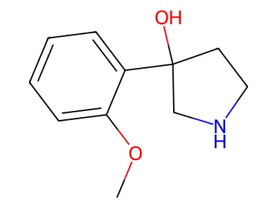 3-(2-Methoxyphenyl)pyrrolidin-3-ol structure
