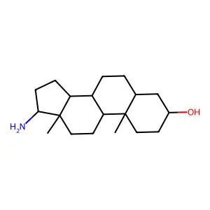 17beta-amino-5alpha-androstan-3beta-ol structure