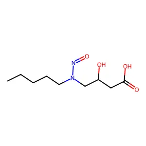 3-Hydroxy-4-[nitroso(pentyl)amino]butanoic acid structure