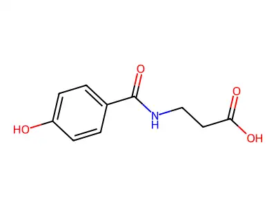 3-[(4-Hydroxybenzoyl)amino]propanoic acid structure