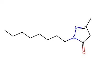 3-Methyl-1-octyl-4,5-dihydro-1H-pyrazol-5-one structure