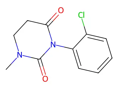 2,4(1H,3H)-Pyrimidinedione, dihydro-3-(2-chlorophenyl)-1-methyl- structure